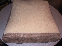 100% SHREDDED MEMORY FOAM BEDS with 3/4 inch heavy duty SHEARLING